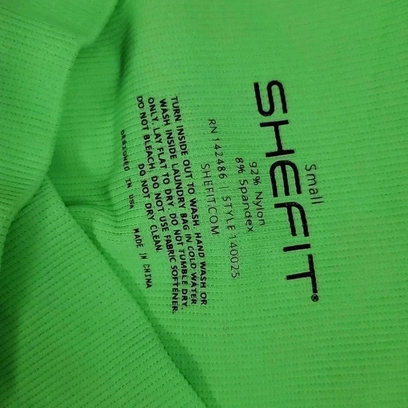 SHEFIT Seamless Neon Green Leggings - Picture 6 of 9